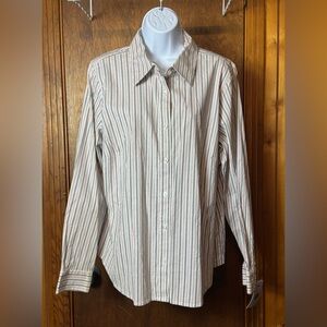 Izod Woman’s Multicolor Striped‎ Shirt - 1X